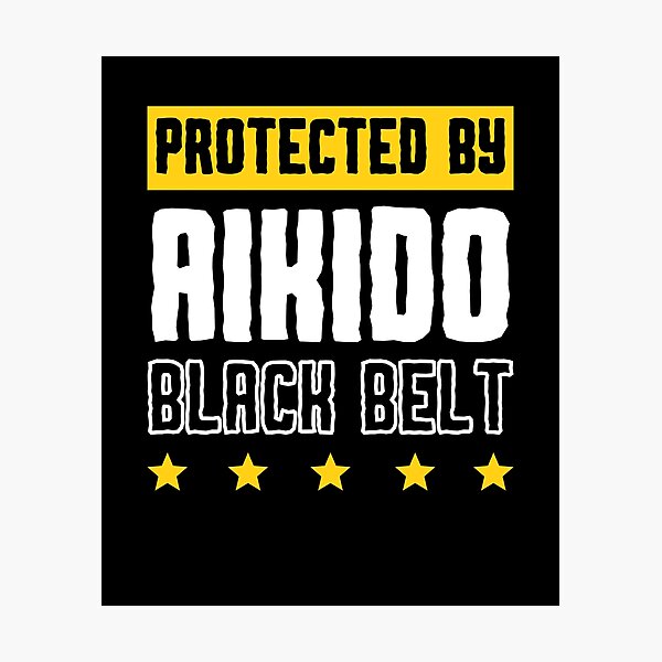 Artikel-Vorschau von Geschützt durch Aikido Black Belt, designt und verkauft von 9N20.