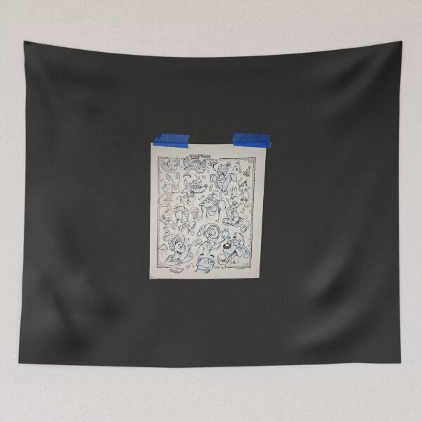 Item preview, TonyToons Drawing Board Sketch Design Long T-Shirt designed and sold by ChristineLieben.