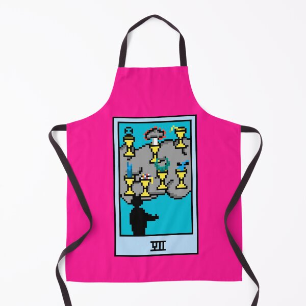 Item preview, Wait, is this pixel art tarot? Pink - Minor Arcana 'Seven of Cups' (Design for T-shirt, stickers and other accessories) designed and sold by Pixel Waite.