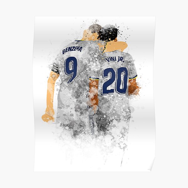 Karim Benzema et Vinicius jr_Duo du Real Madrid Poster