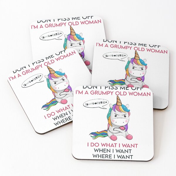 Item preview, Grumpy old woman unicorn don’t piss me off i’m a grumpy old woman funny for women funny mothers day mug designed and sold by DesDirect Store.