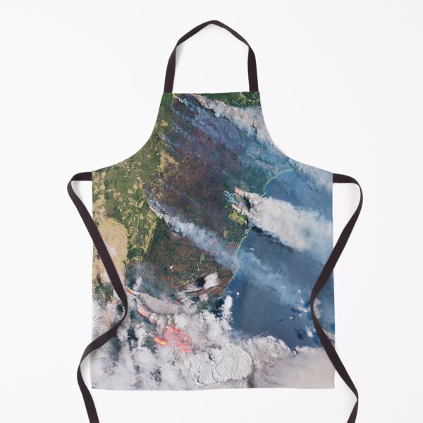 Item preview, Smoke and flames in Australia captured from space designed and sold by Raureif.