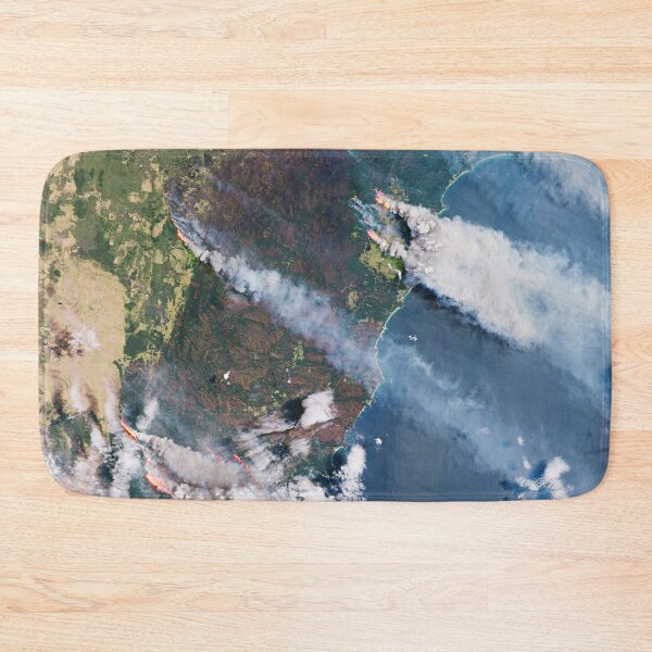 Item preview, Smoke and flames in Australia captured from space designed and sold by Raureif.