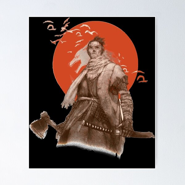 Item preview, Gift Idea Samurai Japanese Fanart The One Armed Christmas Holiday designed and sold by Luciousking.