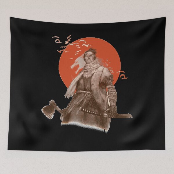 Item preview, Gift Idea Samurai Japanese Fanart The One Armed Christmas Holiday designed and sold by Luciousking.