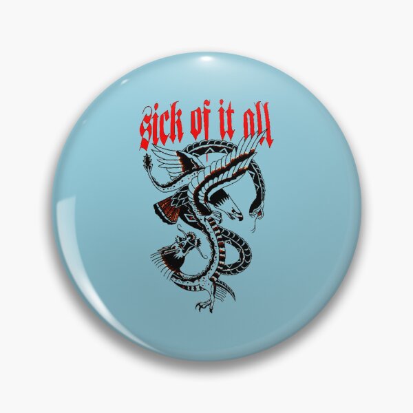 Item preview, New 02 Sick of It All logo Essential T-Shirt designed and sold by ErikBuchholz.