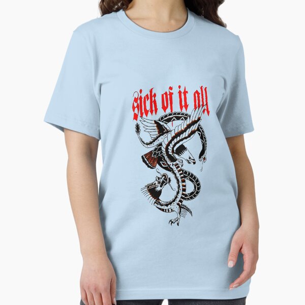 Item preview, New 02 Sick of It All logo Essential T-Shirt designed and sold by ErikBuchholz.