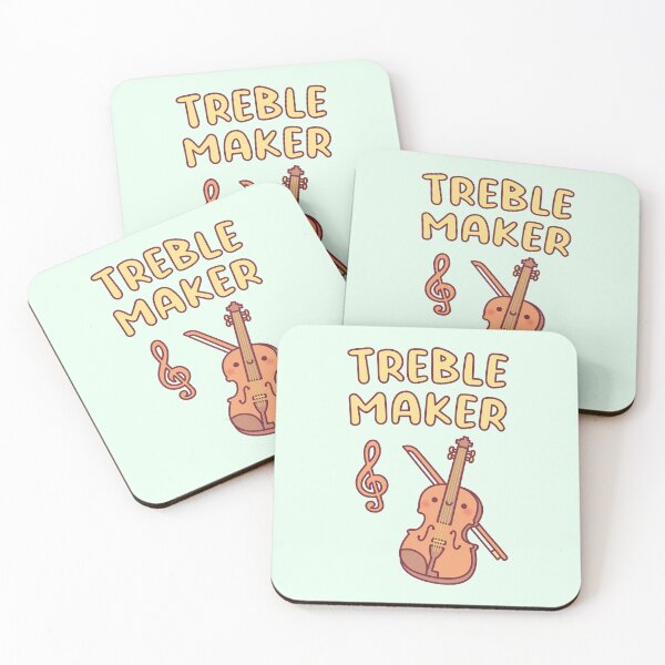 Item preview, Cute Violin, Treble Maker Music Pun designed and sold by rustydoodle.