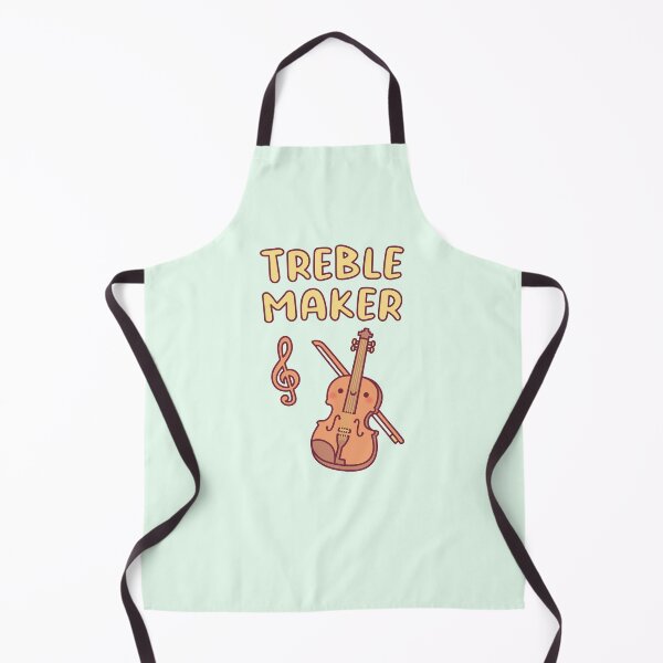 Item preview, Cute Violin, Treble Maker Music Pun designed and sold by rustydoodle.