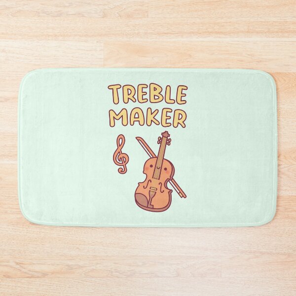 Item preview, Cute Violin, Treble Maker Music Pun designed and sold by rustydoodle.