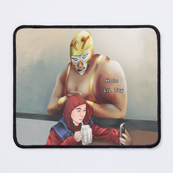 Item preview, LiL Tay brings U this large print custom "Hola"  tribute 2 the Mexican Lucha libre culture designed and sold by lil tay .