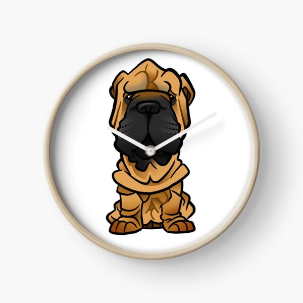 Shar Pei Clock