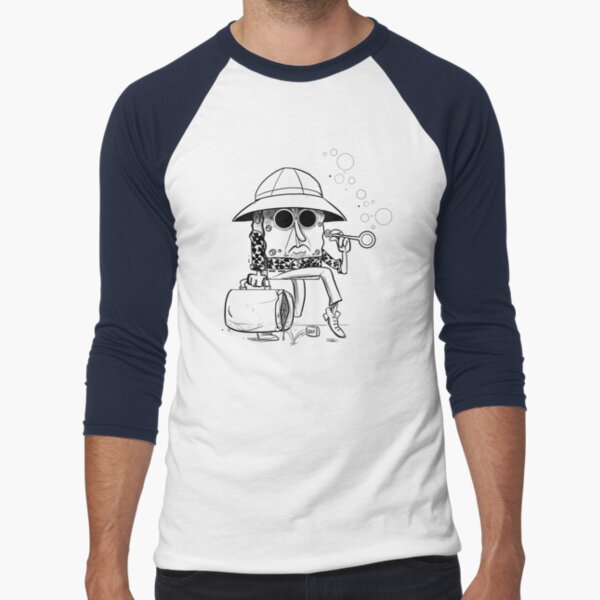 Roberto Sponge - Lineart Baseball ¾ Sleeve T-Shirt