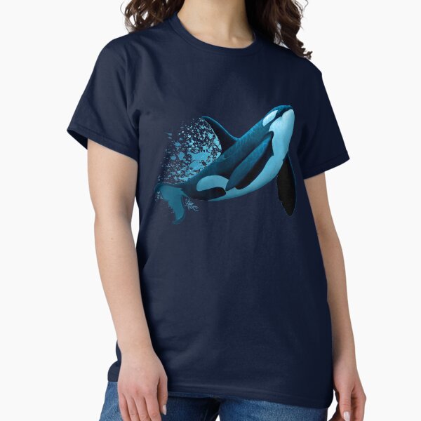 "The Dreamer" by Amber Marine ~ (Copyright 2015) orca art / killer whale digital painting Classic T-Shirt