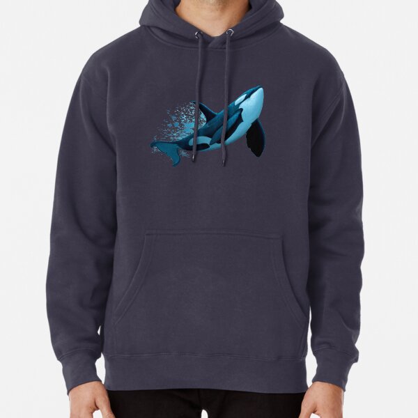 "The Dreamer" by Amber Marine ~ (Copyright 2015) orca art / killer whale digital painting Pullover Hoodie