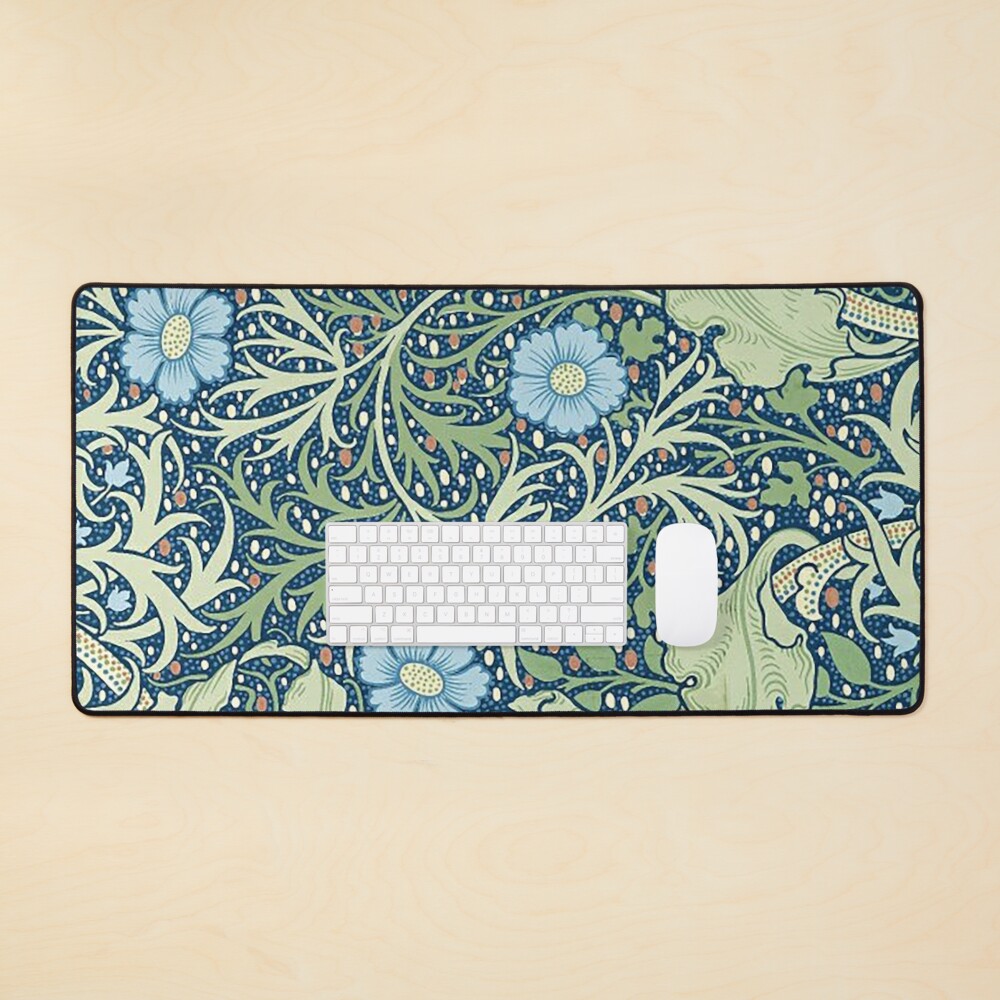 William Morris Seaweed pattern, Victorian ,Blue , Green, Floral , Leaves,  Art Nouveau, vintage, wallpaper, Morris, arts and crafts, ,William Morris  artist, textile pattern, iPad Case & Skin for Sale by Tamas