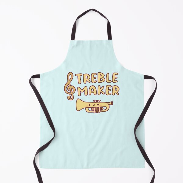 Item preview, Cute Trumpet, Treble Maker Music Pun designed and sold by rustydoodle.