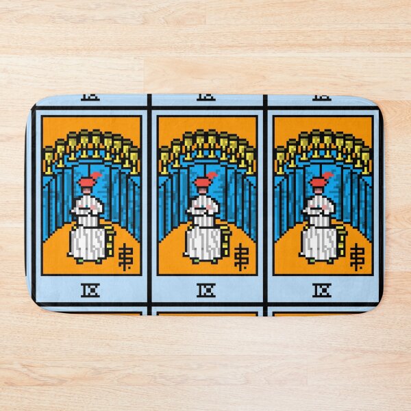 Item preview, Wait, is this pixel art tarot? Pink - Minor Arcana 'Nine of Cups' (Design for T-shirt, stickers and other accessories) designed and sold by Pixel Waite.