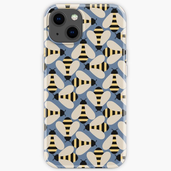 orla kiely, Honey Bee ,orla kiely pattern iPhone Soft Case