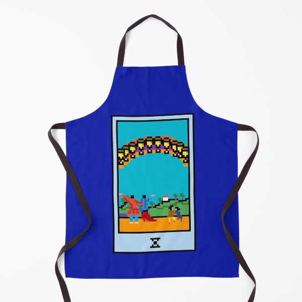 Item preview, Wait, is this pixel art tarot? Blue - Minor Arcana 'Ten of Cups' (Design for T-shirt, stickers and other accessories) designed and sold by Pixel Waite.