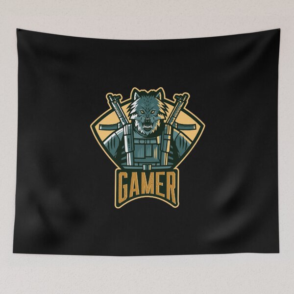 Item preview, Gamer with Shooter Wolf designed and sold by PRIVARSHU.
