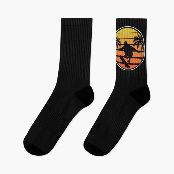 Item preview, Retro Skater Tropical Palm Trees Skate Hobby Skateboarding designed and sold by bestshirtdesign.
