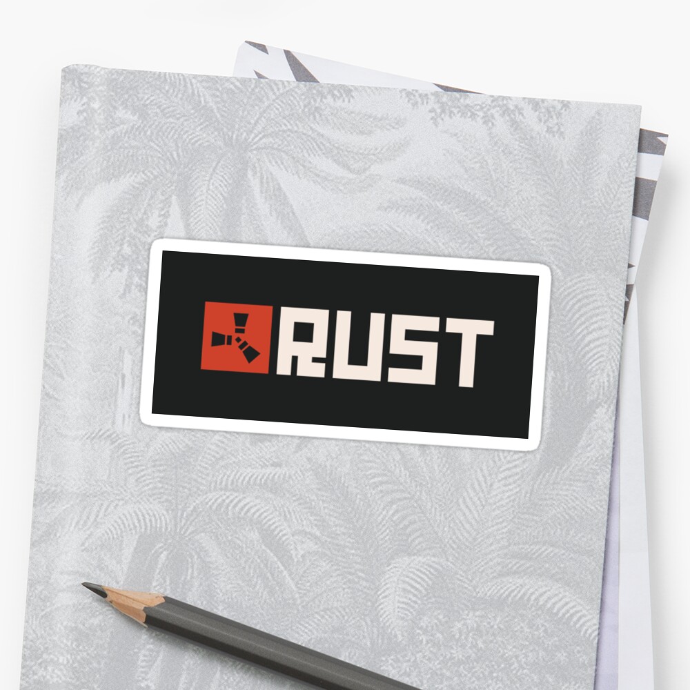 Rust Logo Stickers By Ricemann Redbubble