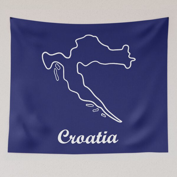 Item preview, Croatia map designed and sold by DamineAsuty.