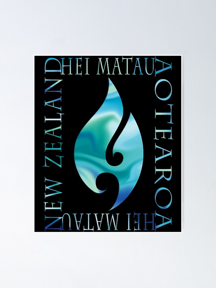 "Hei Matau NZ" Poster for Sale by DamineAsuty Redbubble