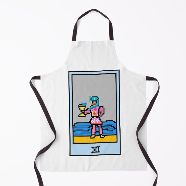 Item preview, Wait, is this pixel art tarot? White - Minor Arcana 'Page of Cups' (Design for T-shirt, stickers and other accessories) designed and sold by Pixel Waite.