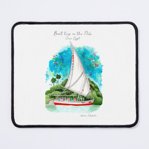 Item preview, Boat trip on The Nile designed and sold by adeillustrator.