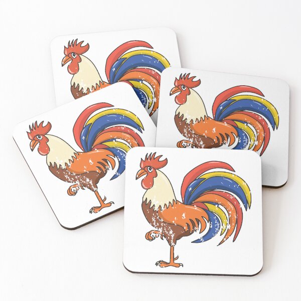Item preview, Retro Vintage Grunge Style Rooster designed and sold by DamineAsuty.