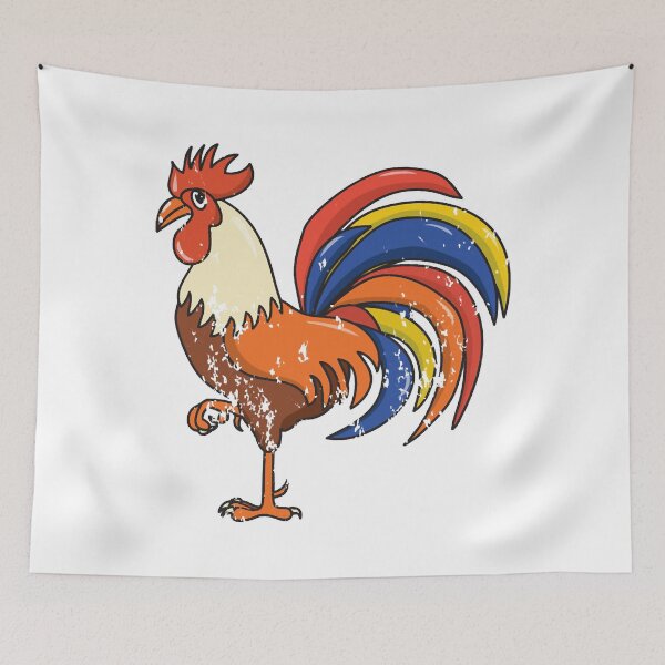 Item preview, Retro Vintage Grunge Style Rooster designed and sold by DamineAsuty.