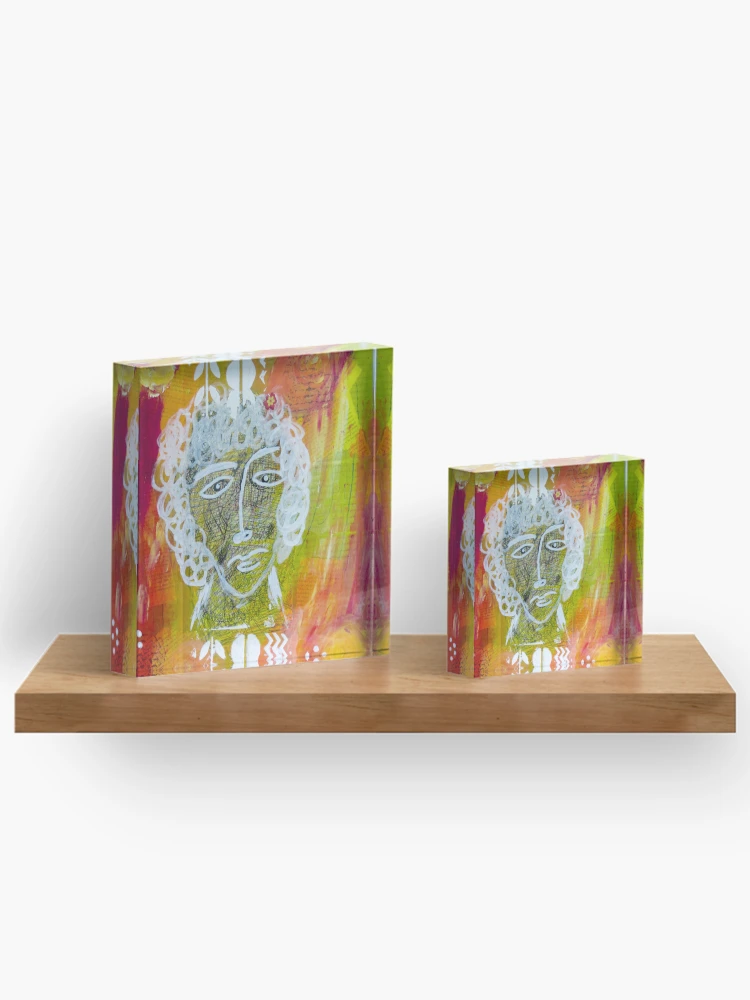 Thumbnail 3 of 5, Acrylic Block, Brett designed and sold by RandaRubyRed.