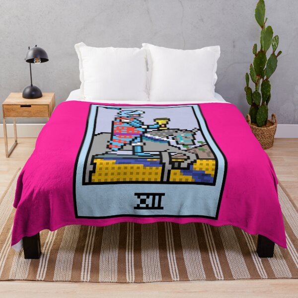 Item preview, Wait, is this pixel art tarot? Pink - Minor Arcana 'Knight of Cups' (Design for T-shirt, stickers and other accessories) designed and sold by Pixel Waite.