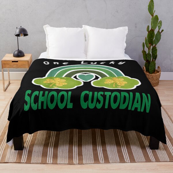 Item preview, Gold One Lucky School Custodian Rainbow St Patricks Day Essential . designed and sold by monetmvbamba.