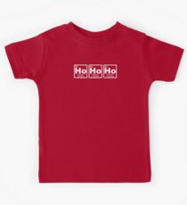 Ho Ho Ho - Christmas - Santa Claus - Periodic Table Kids Tee