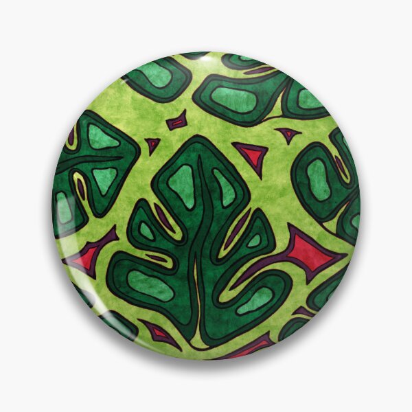 Item preview, Jungle leaves foliage, bright green monstera leaves pattern designed and sold by NadiaChevrel.