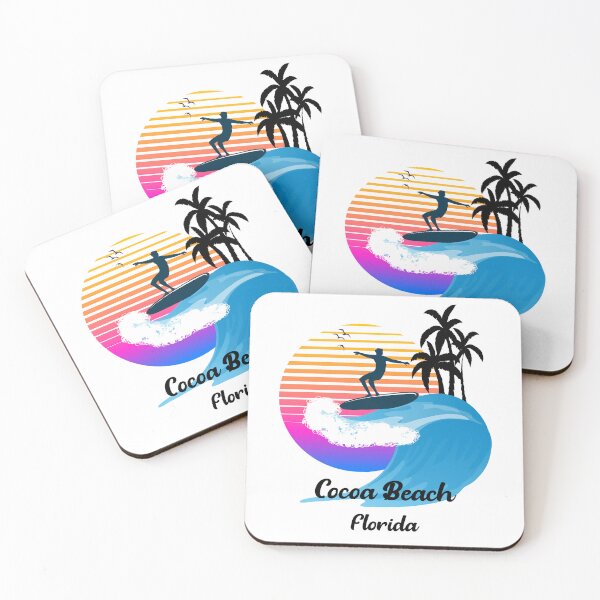 Item preview, Cocoa Beach Florida Seaside Retro Sunset designed and sold by mountainadora.