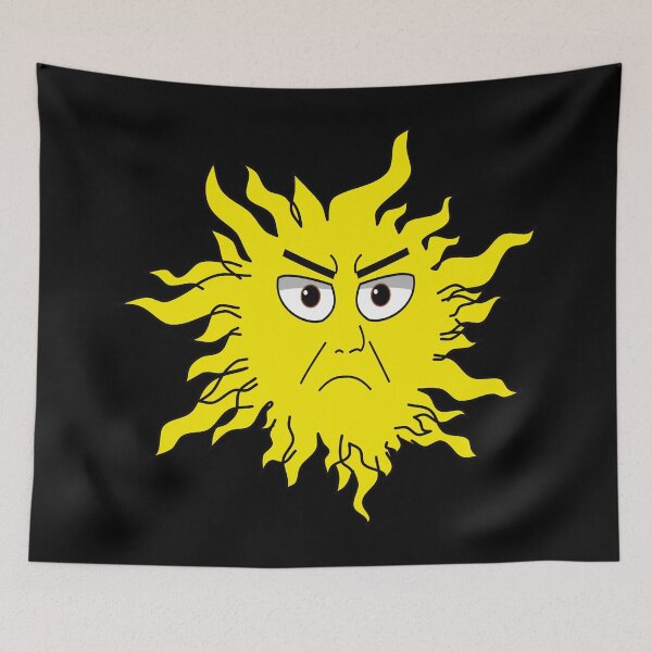 Item preview, Angry Yellow Flaming Sun designed and sold by stuartsemporium.