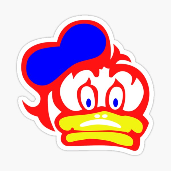 BARRY SHEENE DUCK Vintage Classic Car Helmet Motorcycle Stickers 2 off 50mm 