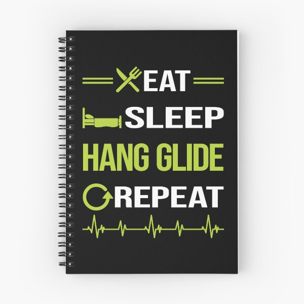 Item preview, Funny Eat Sleep Repeat Hang Gliding Glider designed and sold by HappyTshirt1239.