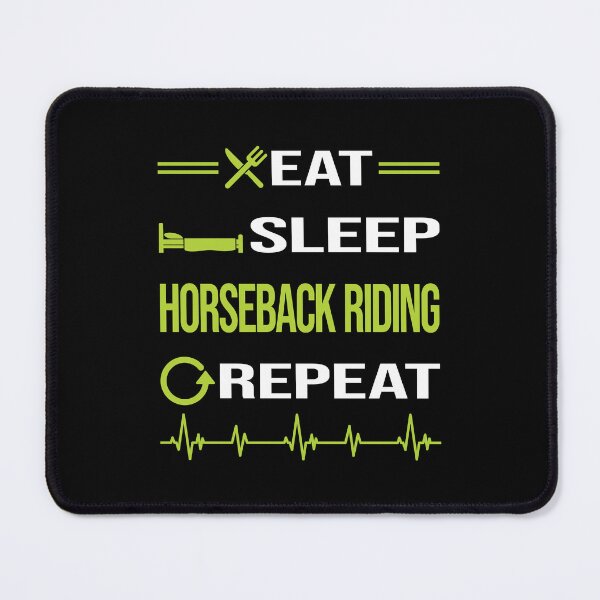 Item preview, Funny Eat Sleep Repeat Horseback Riding Horse Riding designed and sold by HappyTshirt1239.