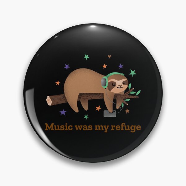 Item preview, Music Was My Refuge Sticker designed and sold by rikazr6sr1.