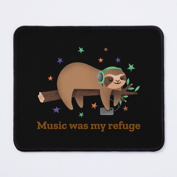 Item preview, Music Was My Refuge Sticker designed and sold by rikazr6sr1.
