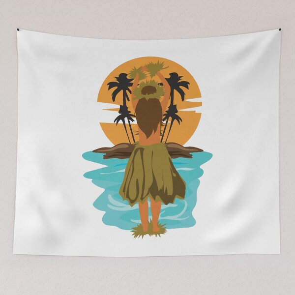 Item preview, Hawaii Hula Dance Hula Girl Summer Gift Idea designed and sold by MuzanIchiro.