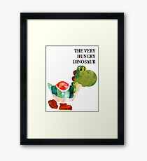 The Very Hungry Dinosaur (Text) Framed Print