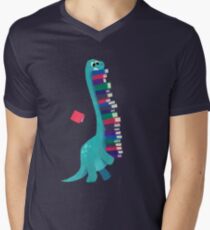 BOOK DINOSAURS 01 Men's V-Neck T-Shirt