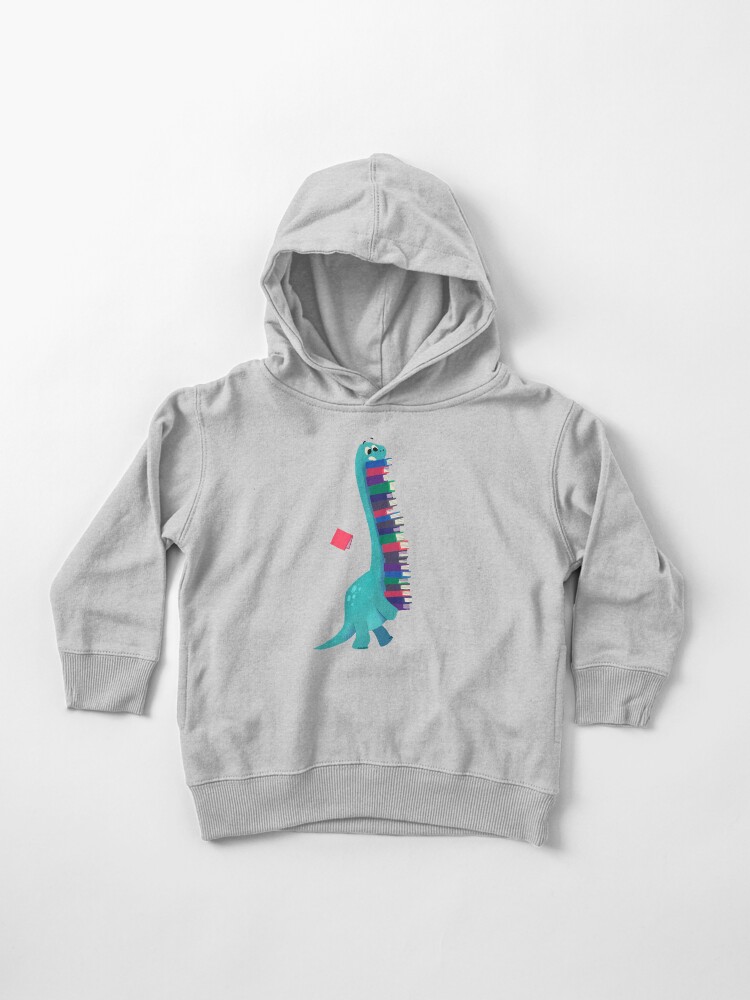 Thumbnail 1 of 5, Toddler Pullover Hoodie, BOOK DINOSAURS 01 designed and sold by bonniepangart.