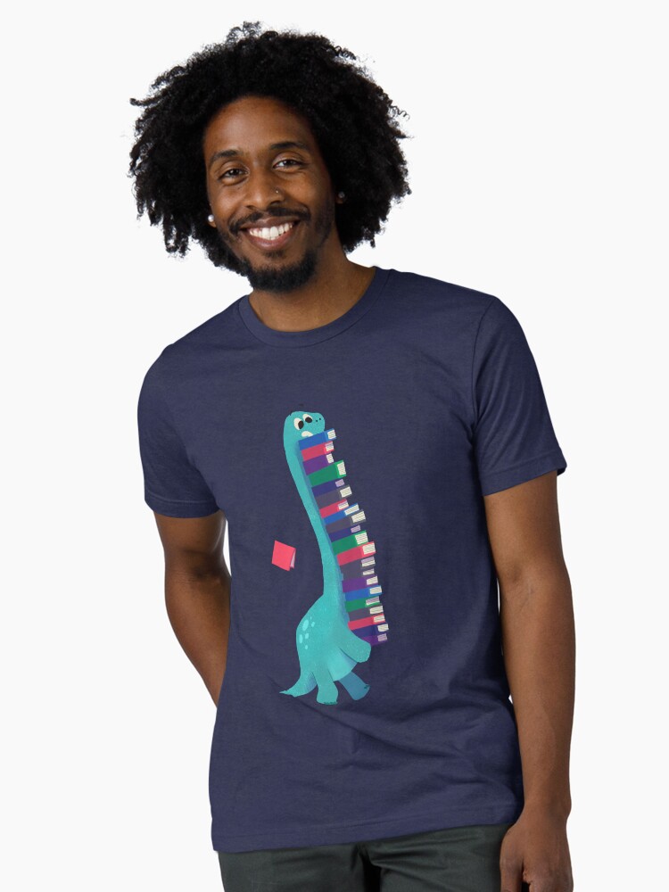 Thumbnail 1 of 7, Tri-blend T-Shirt, BOOK DINOSAURS 01 designed and sold by bonniepangart.
